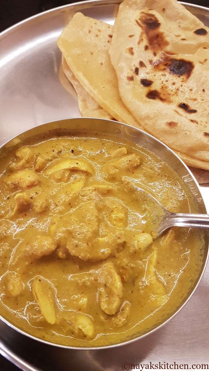 Kaju Tonak with roti