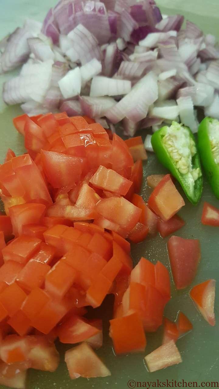 Ingredients for paneer bhurji recipe