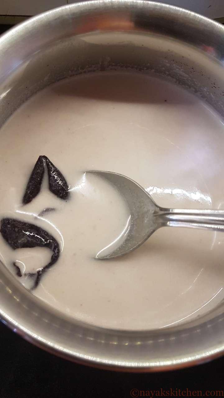 Adding kokum to coconut milk