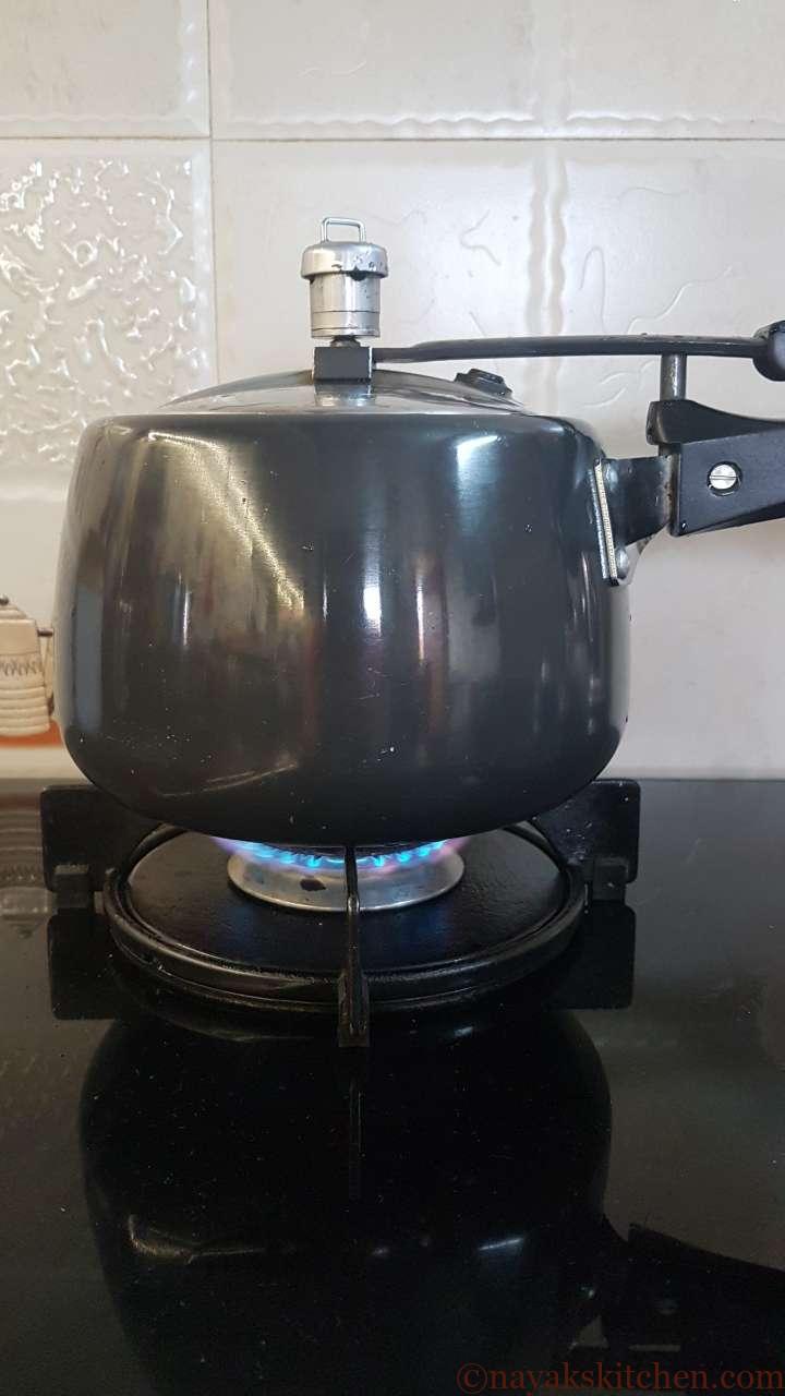 Cooking germinated mung beans