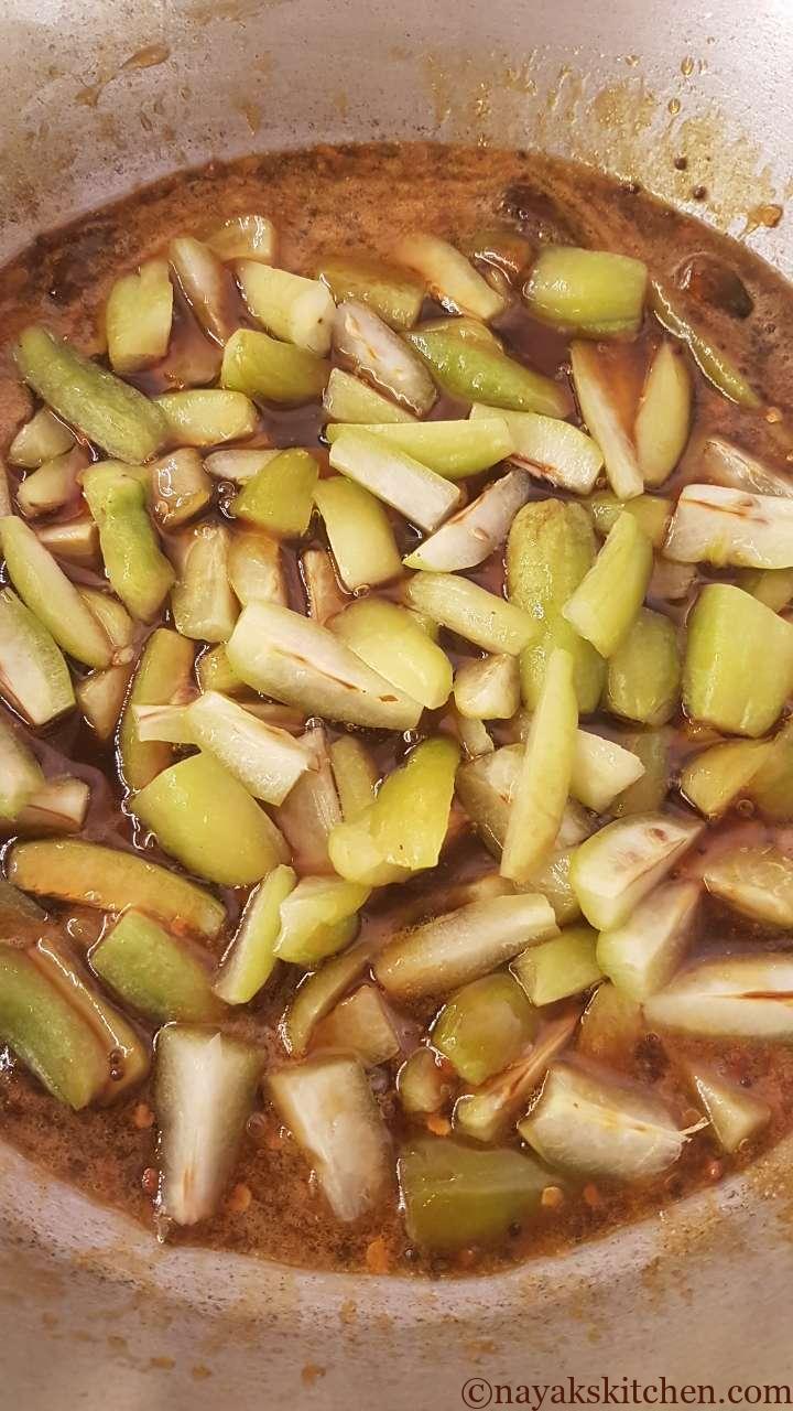 Bilimbi in jaggery syrup