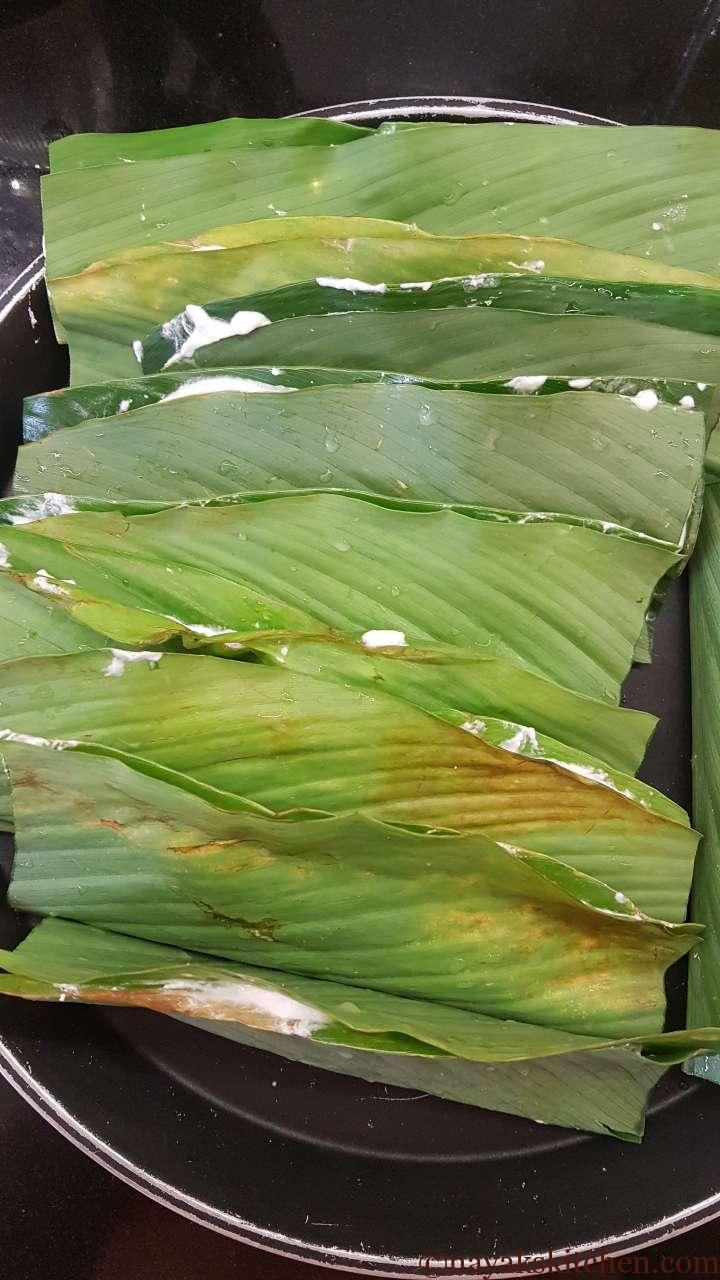Jackfruit Patoleo ready for steaming