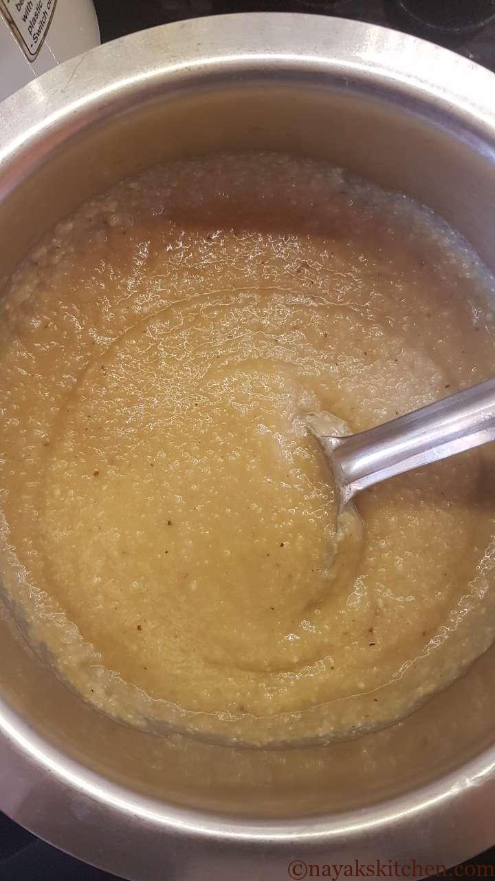 Mix jackfruit batter well