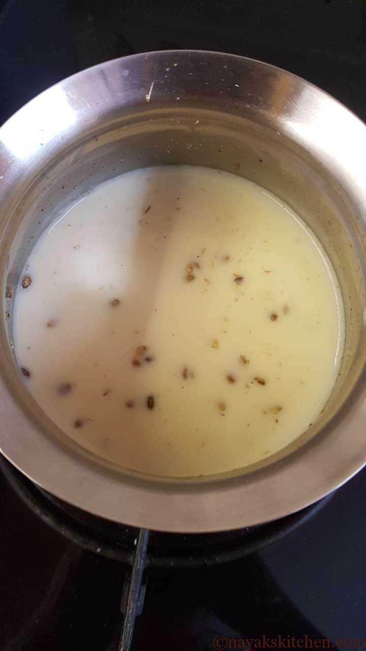 Simmering kashaya tea