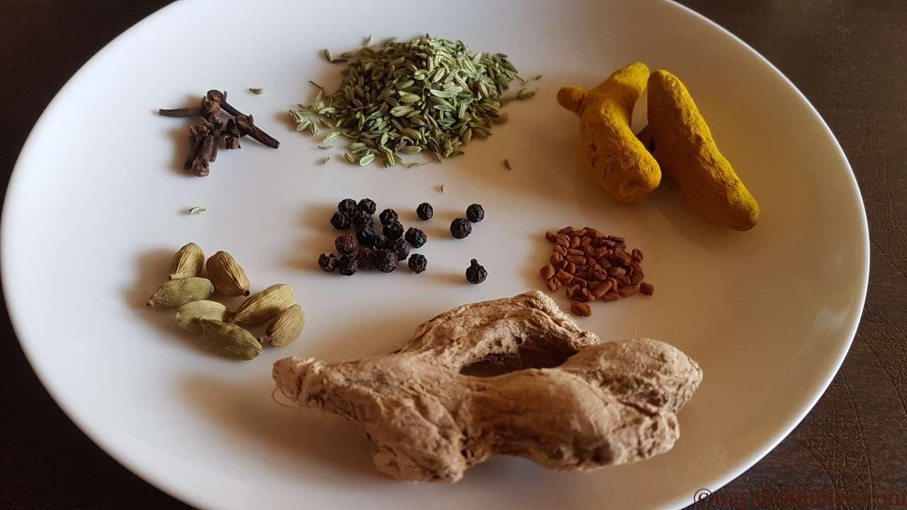 Kashaya ingredients