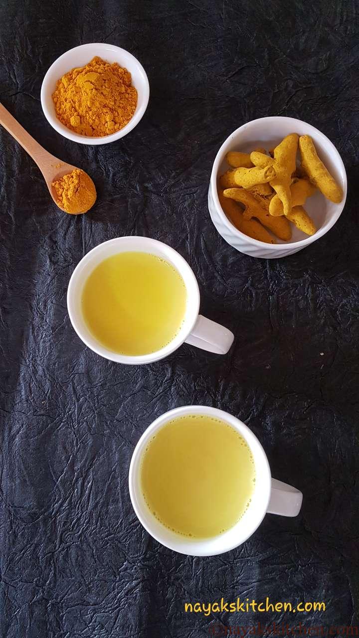 Milk and turmeric for cold