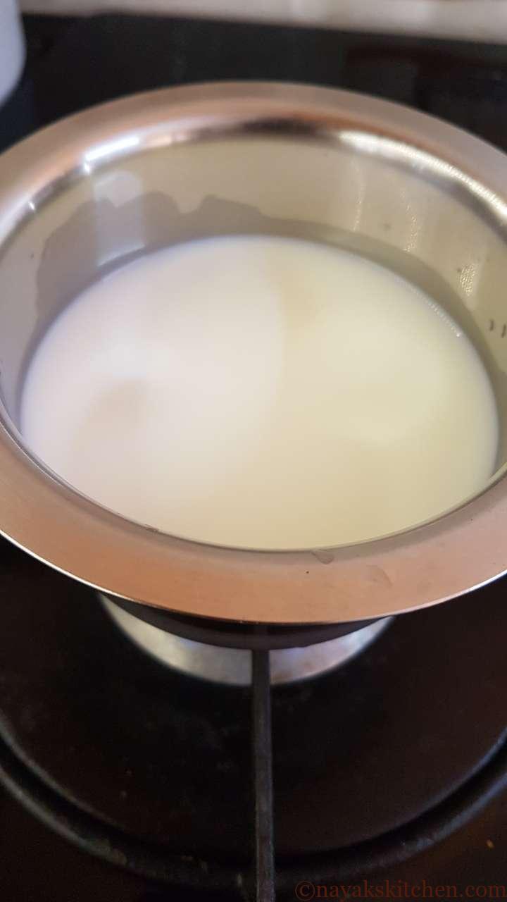 Boiling milk