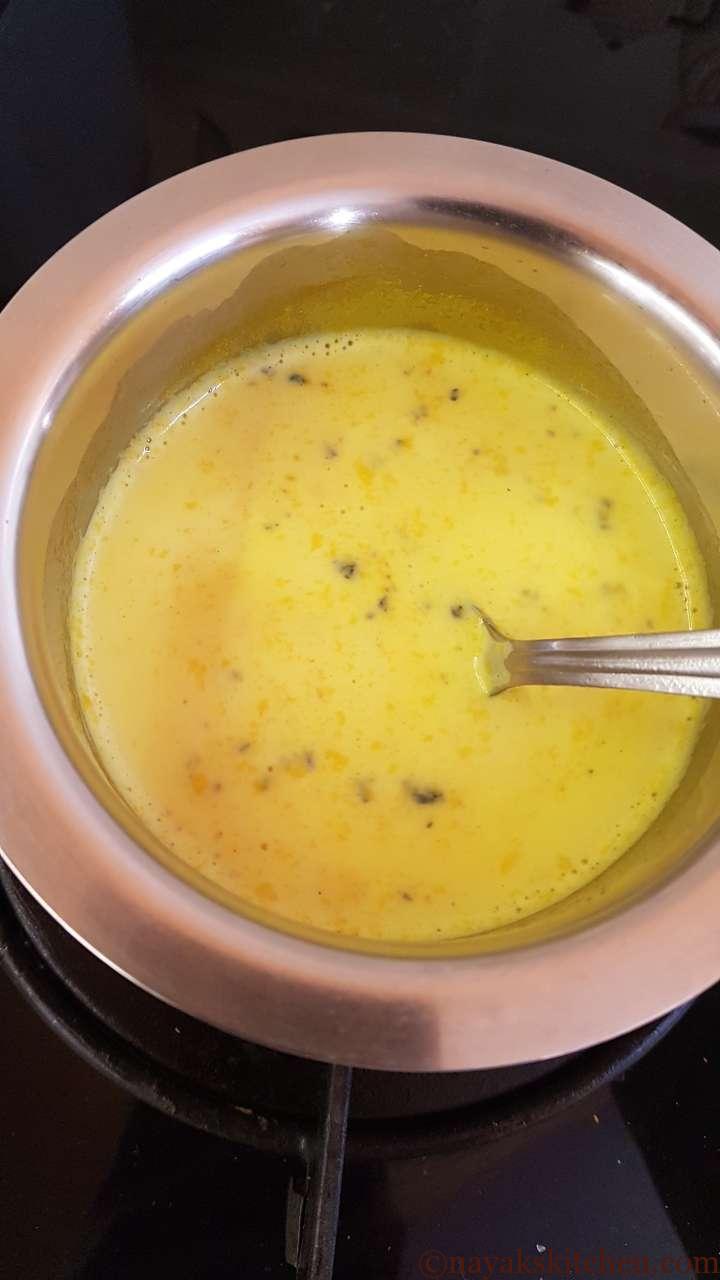 Mixing everything well