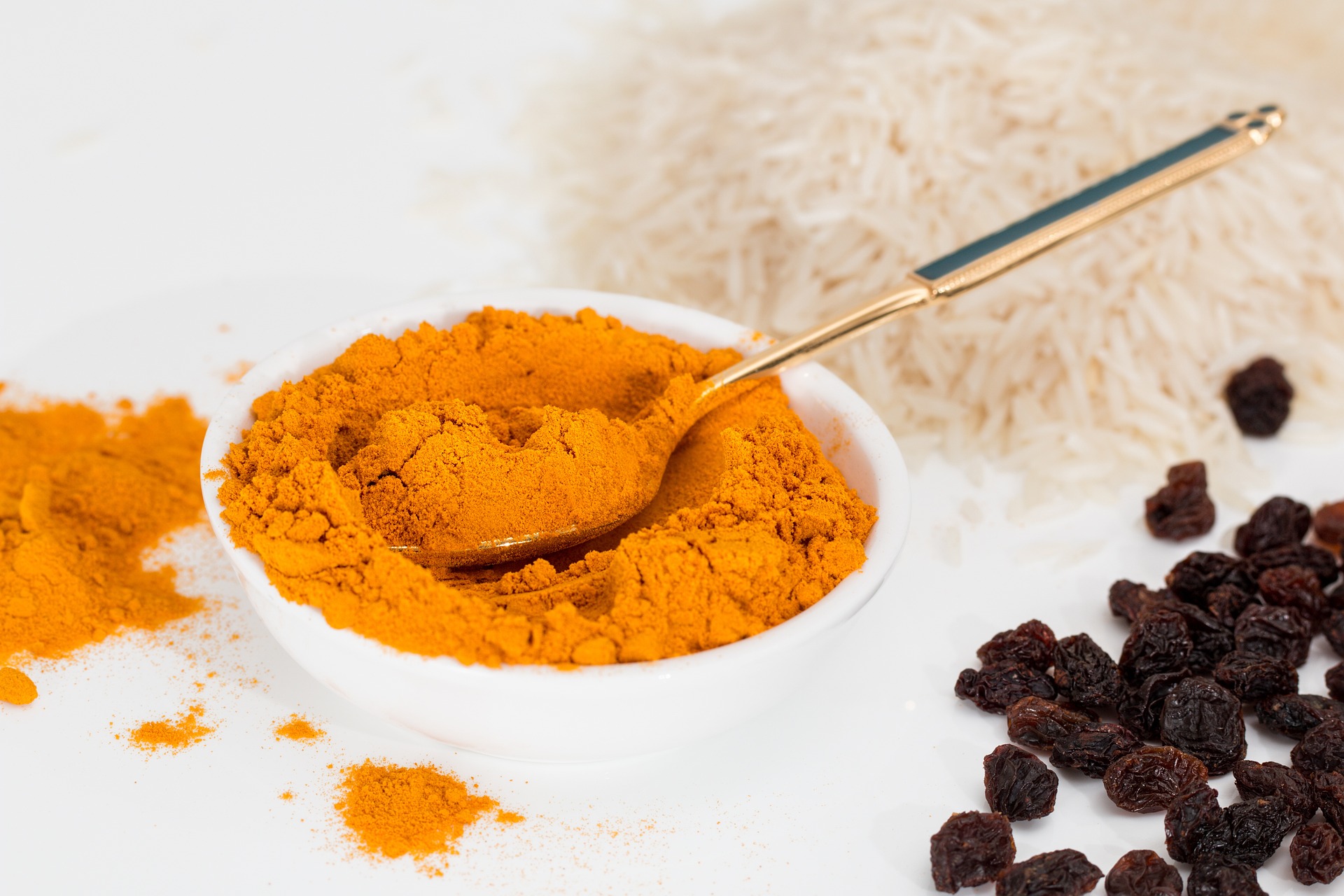 Turmeric powder in a bowl