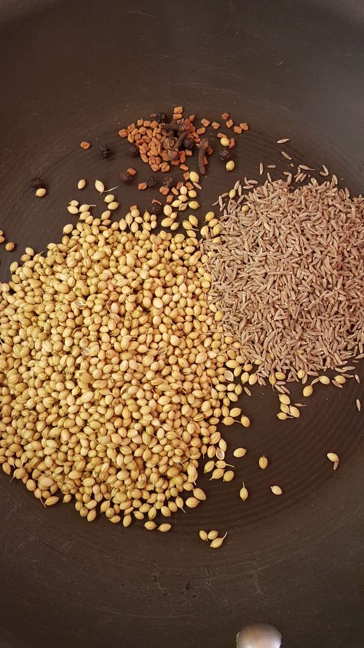 Take all the ingredients in a pan