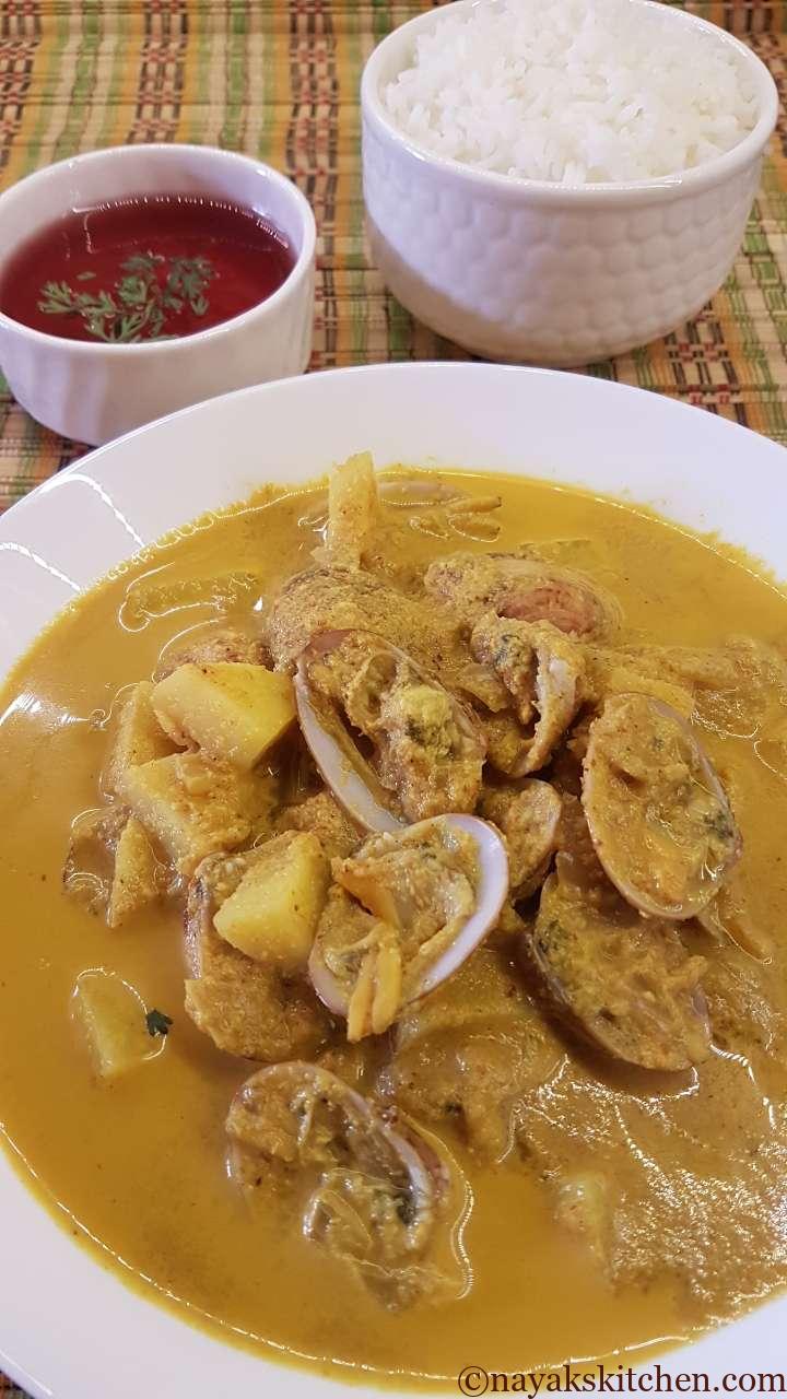 Goan curry recipe (clams recipe indian)