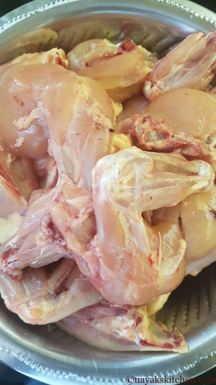 Chicken pieces