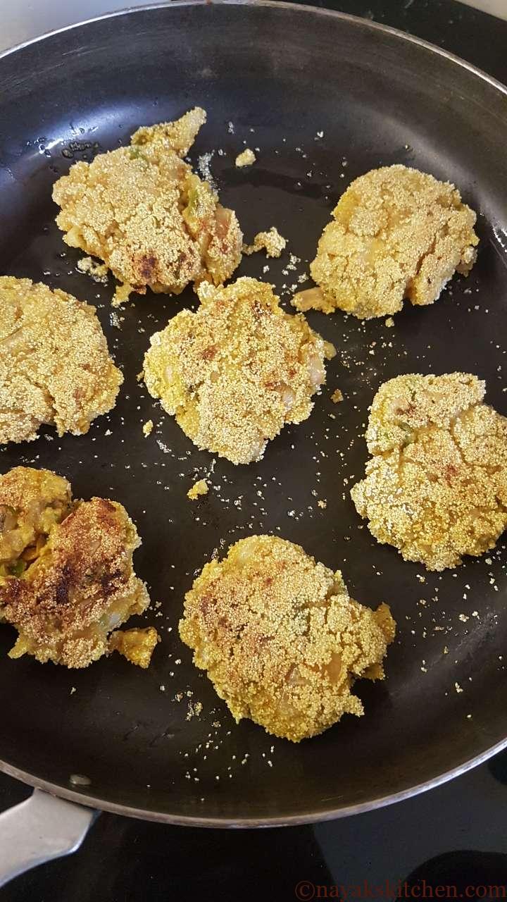 Flipping the cutlets