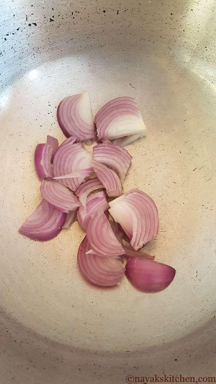 Sautéing onion