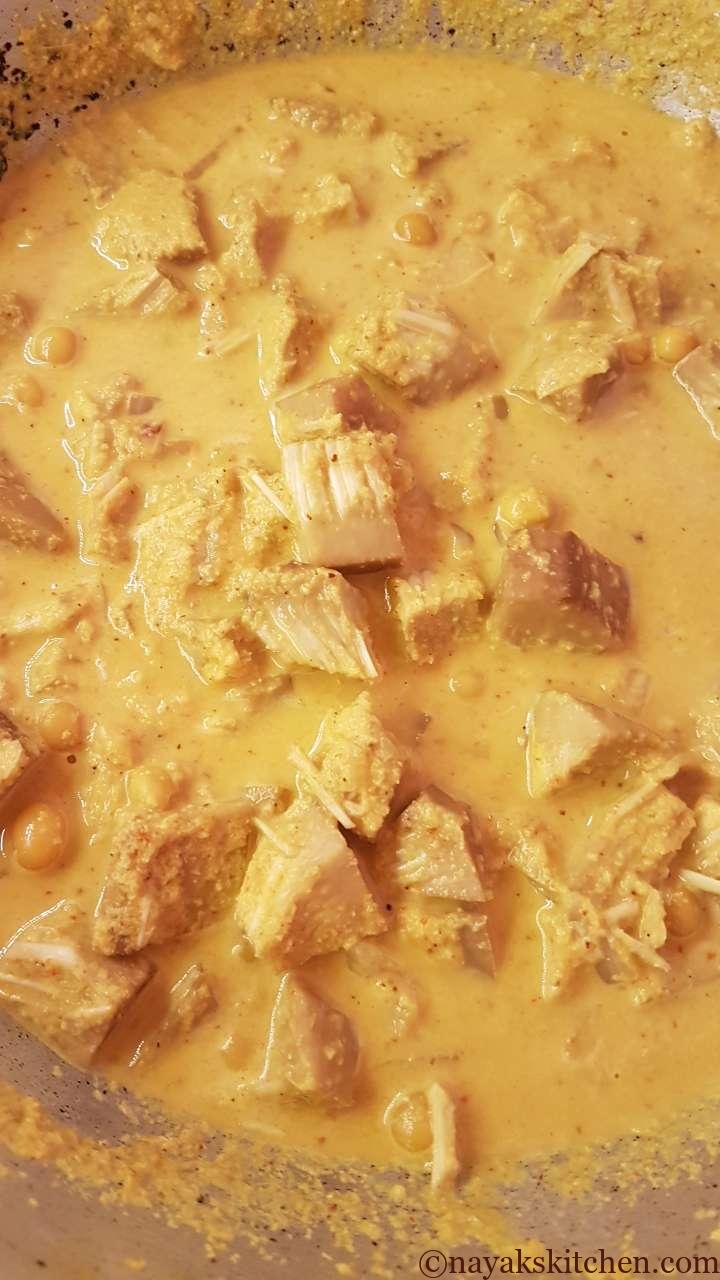 Kathal curry is ready