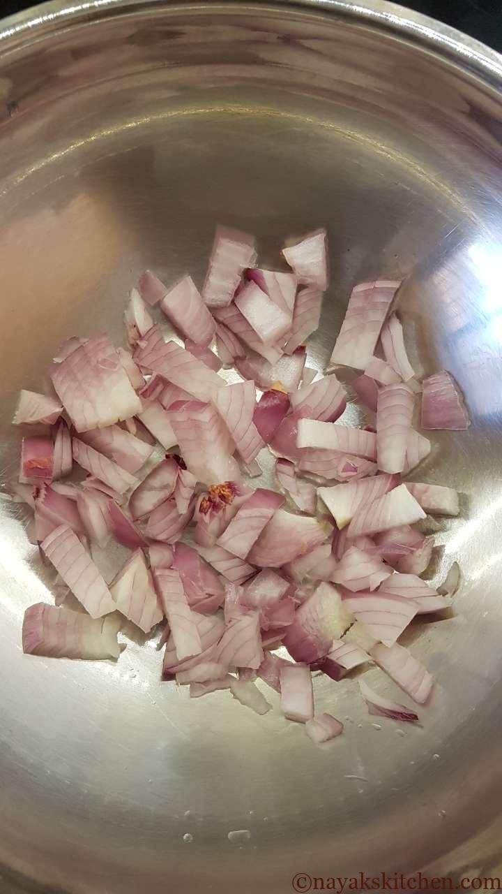 Sauteing onion