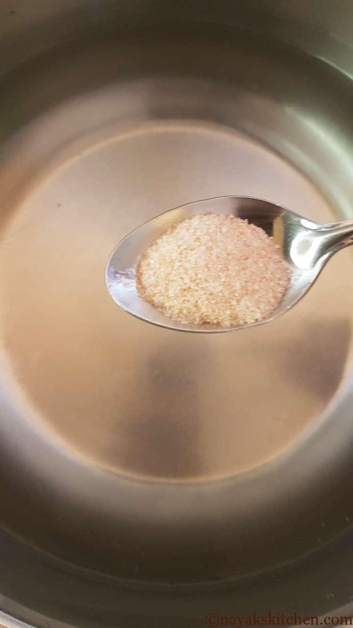 Adding salt to water