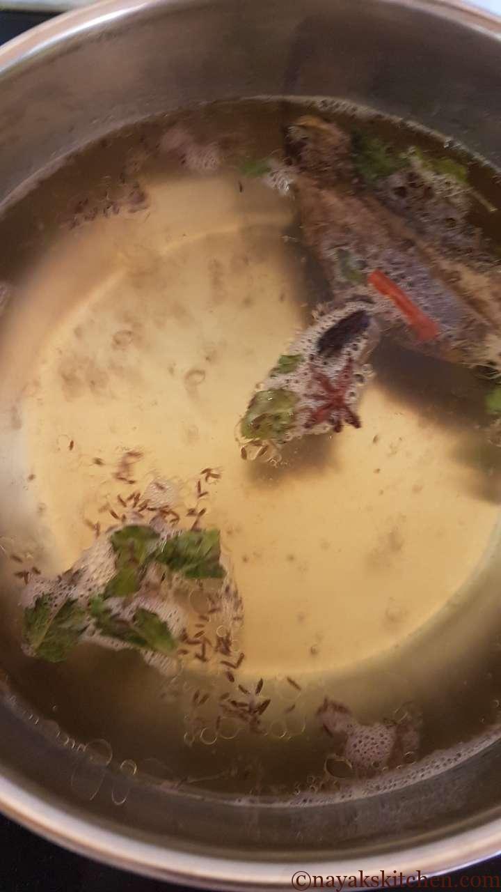 Water comes to a rolling boil