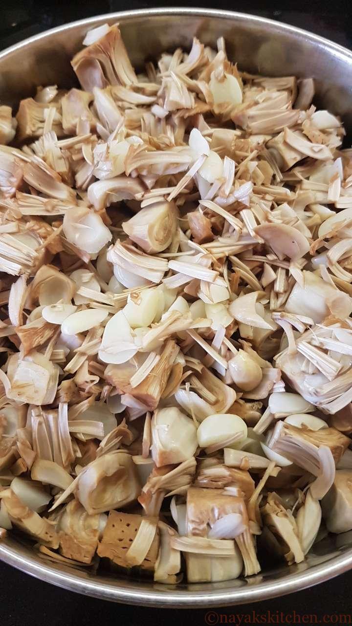 Cooked raw jackfruit