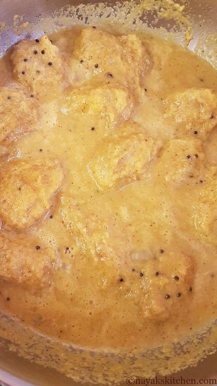 Ripe mango curry is ready!