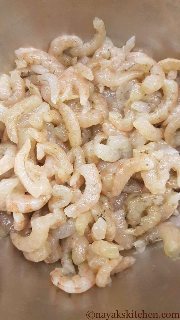 Small Prawns for Sungta Bhaji