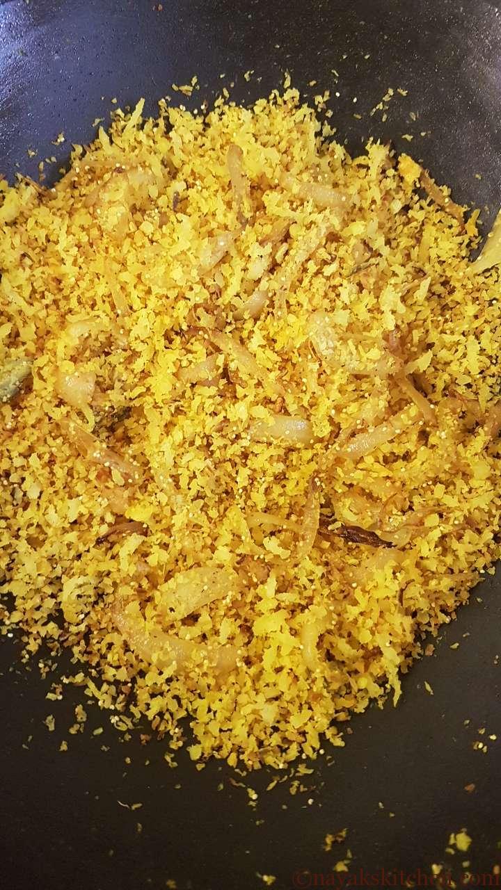 Roasted onion-coconut mixture