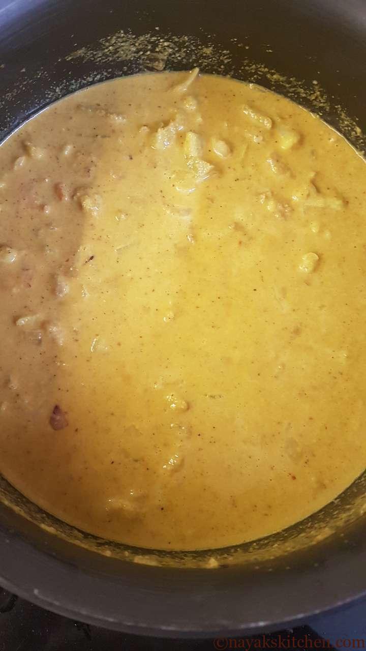 Sungta Bhaji (coconut prawn curry)